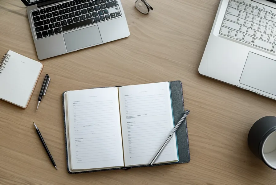 Deux collègues de bureau qui comparent un tableau Excel avec des lignes groupées sur un écran d'ordinateur portable