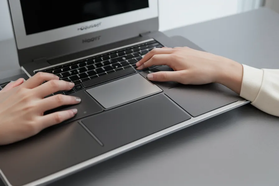 Mains tapant sur un clavier d'ordinateur avec un post-it de rappel pour les formules Excel.