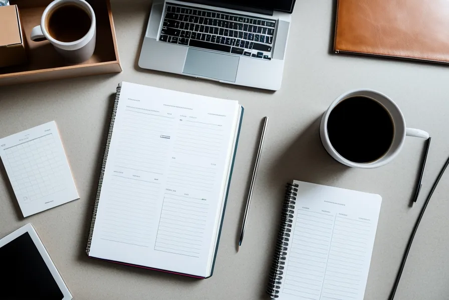 Mains sur un clavier à côté d'un rapport imprimé et paginé, vérification finale de la numérotation Word