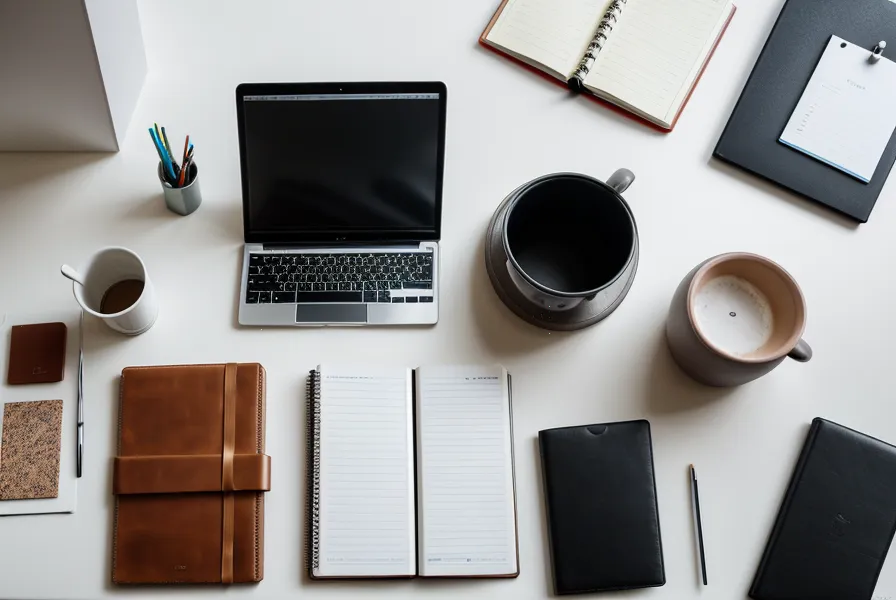Employé de bureau qui organise une liste de données avant de la transformer en tableau Word